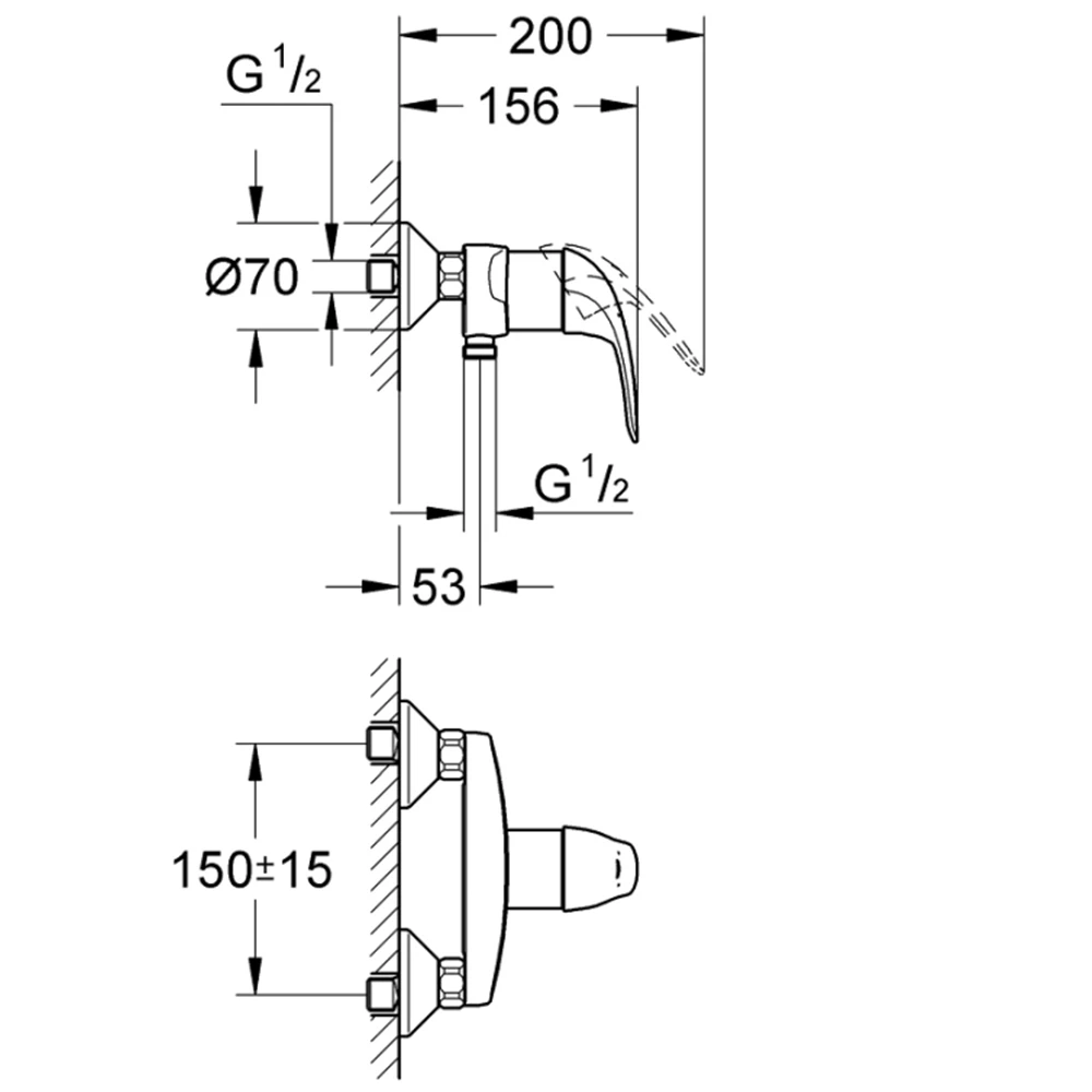 Grohe Euroeco Tek Kumandalı Duş Bataryası - 32740000 Hemen Al