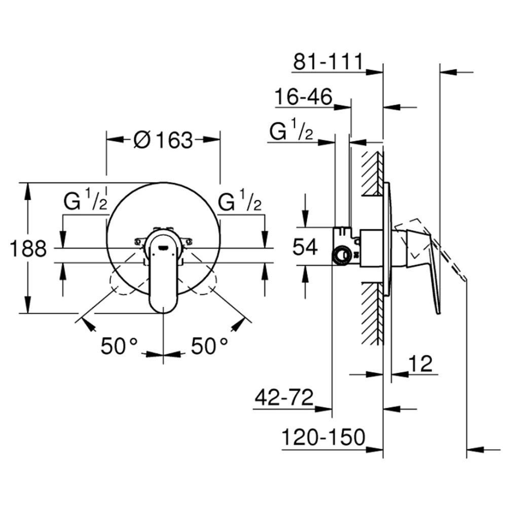 Grohe Eurosmart Cosmopolitan Tek Kumandalı Duş Bataryası - 32880000 Hemen Al