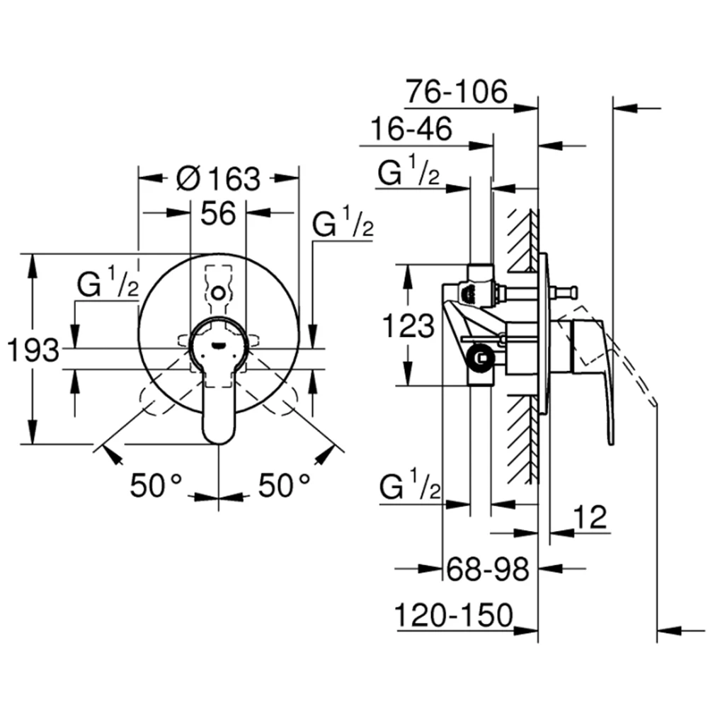 Grohe Eurostyle Cosmopolitan Tek Kumandalı Banyo Bataryası - 33637002 Hemen Al