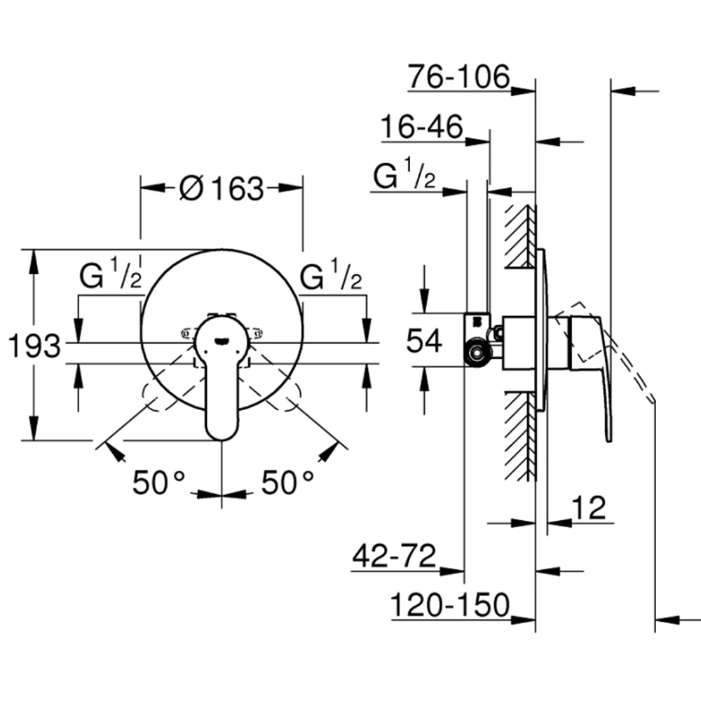 Grohe Eurostyle Cosmopolitan Tek Kumandalı Duş Bataryası - 33635002 Hemen Al