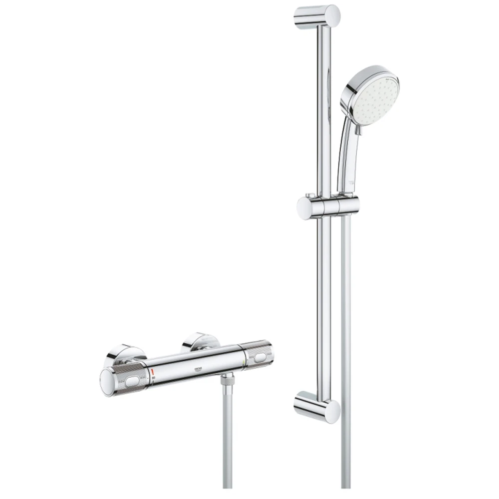 Grohe Grohtherm 1000 Performance Termostatik Duş Bataryası / Duş Seti Dahil - 34834000 Hemen Al