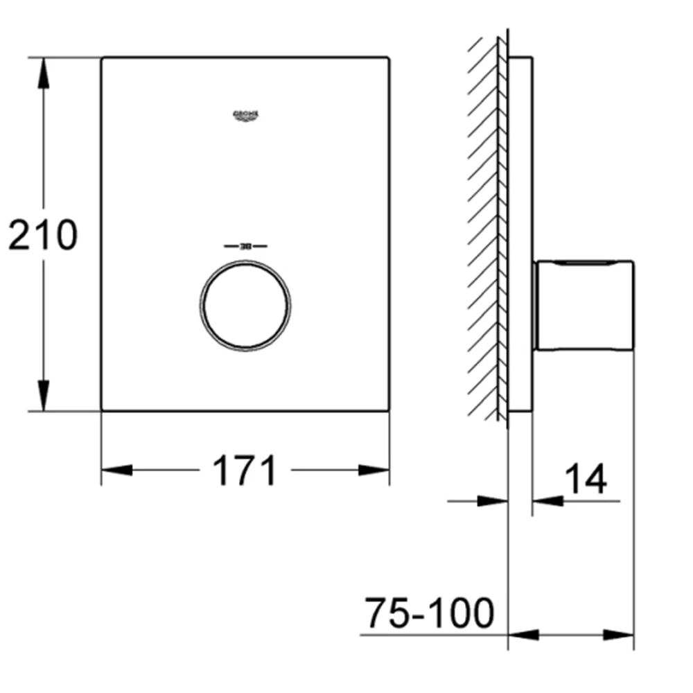 Grohe Grohtherm F Merkezi Ankastre Termostatik Kumanda - 27619000 Hemen Al