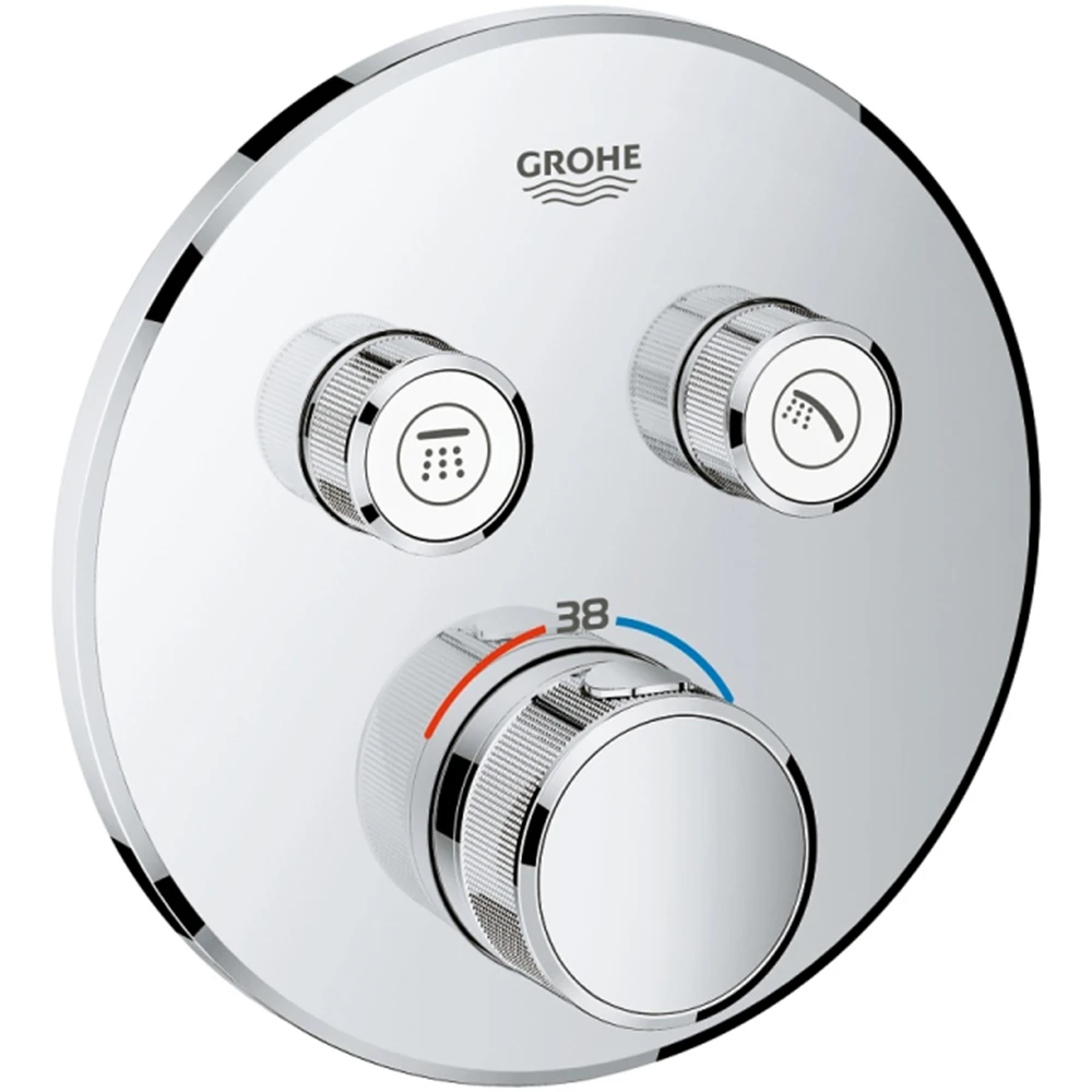 Grohe Grohtherm SmartControl Çift Valfli Akış Kontrollü Ankastre Termostatik Duş Bataryası - 29119000 Hemen Al