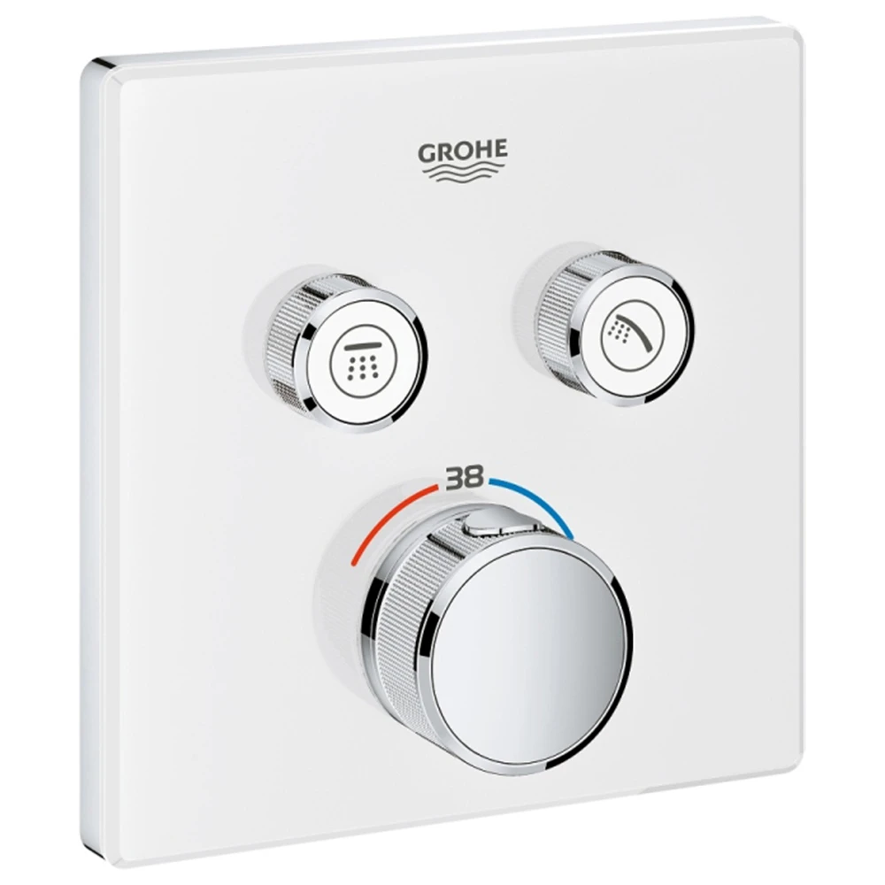 Grohe Grohtherm SmartControl Çift Valfli Akış Kontrollü Ankastre Termostatik Duş Bataryası - 29156LS0 Hemen Al