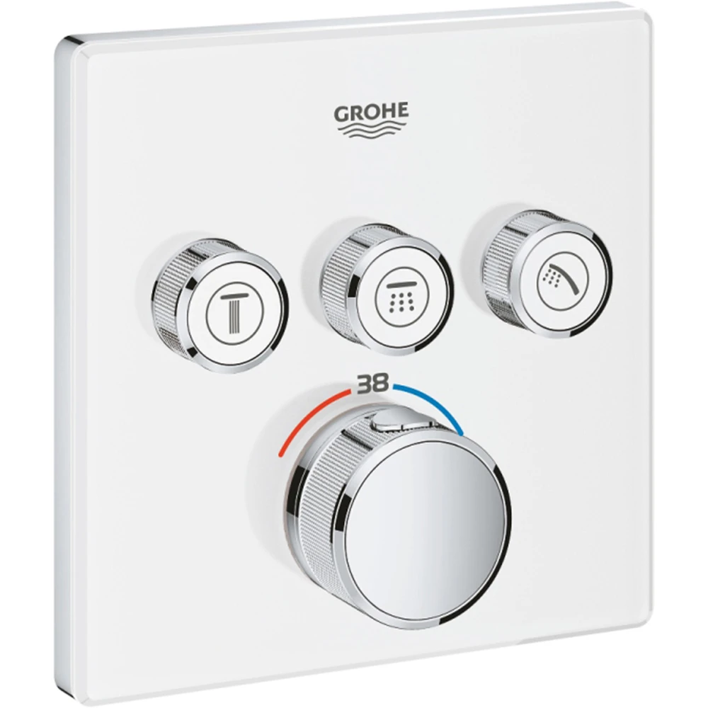 Grohe Grohtherm SmartControl Üç Valfli Akış Kontrollü Ankastre Termostatik Duş Bataryası - 29157LS0 Hemen Al