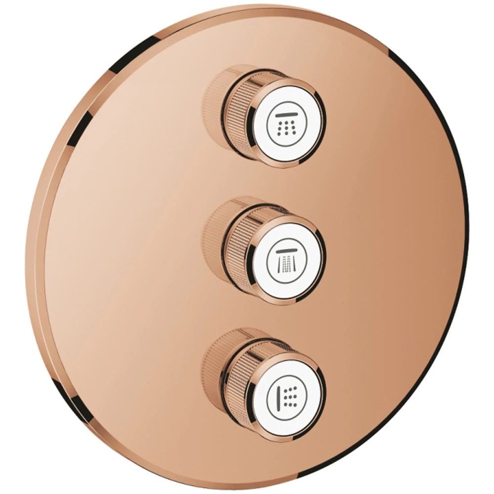 Grohe Grohtherm SmartControl Üç Valfli Rose Gold Akış Kontrollü Kumanda - 29122DA0 Hemen Al