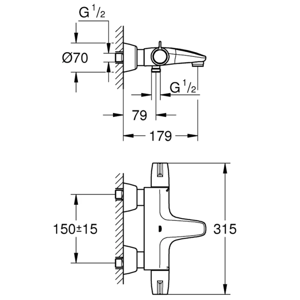 Grohe Grohtherm Special Termostatik Banyo Bataryası - 34665000 Hemen Al