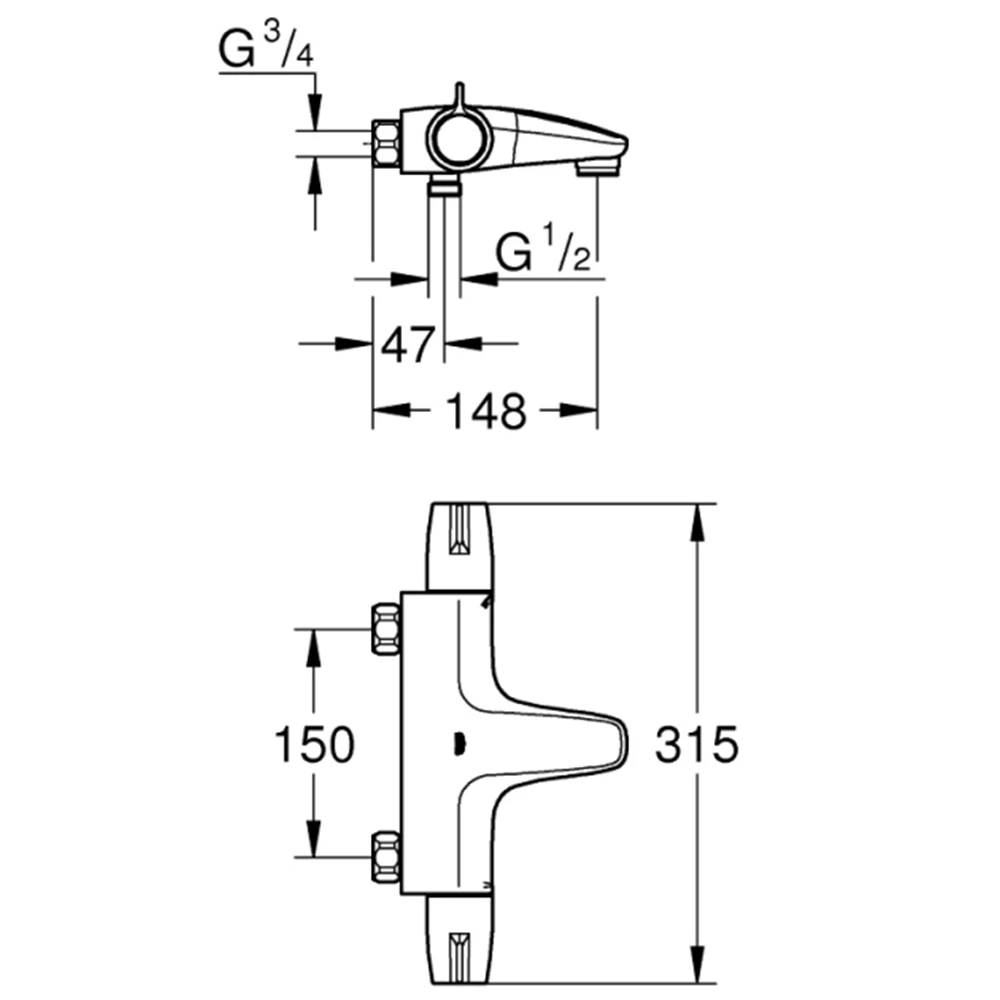 Grohe Grohtherm Special Termostatik Banyo Bataryası - 34671000 Hemen Al