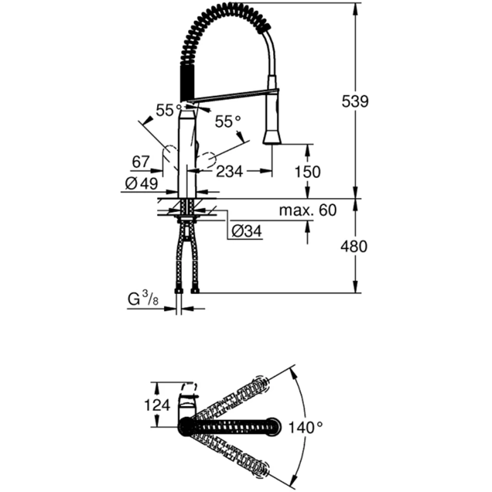 Grohe K7 Tek Kumandalı Eviye Bataryası - 31379DC0 Hemen Al