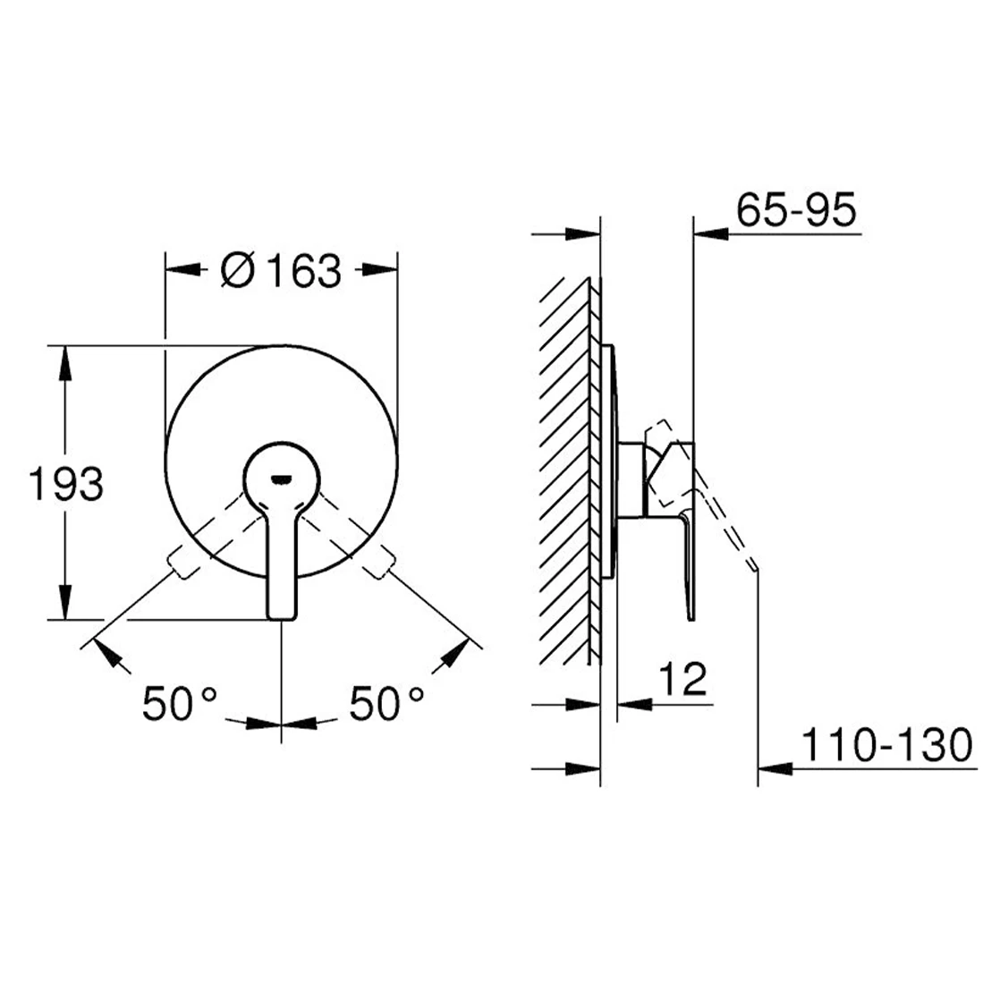 Grohe Lineare New Ankastre Duş Bataryası - 19296001 Hemen Al