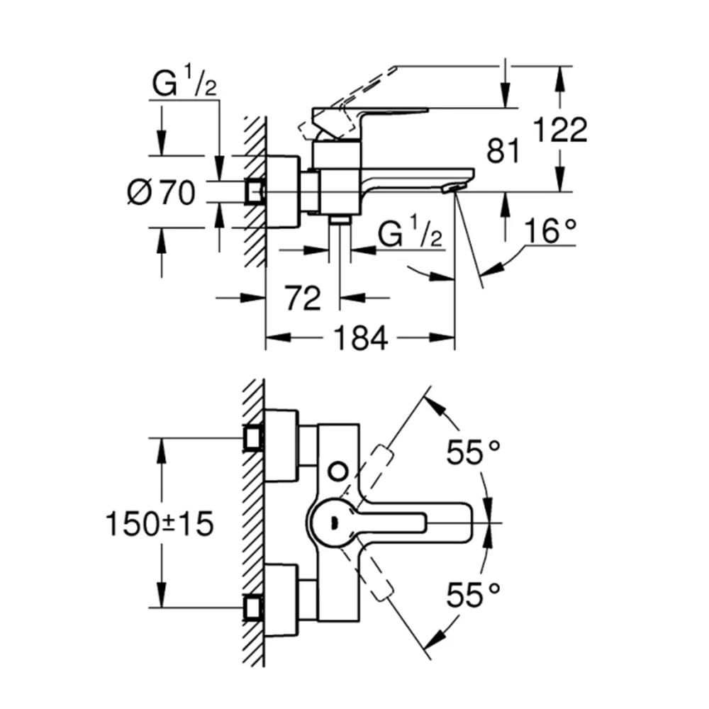 Grohe Lineare New Tek Kumandalı Banyo Bataryası - 33849DC1 Hemen Al