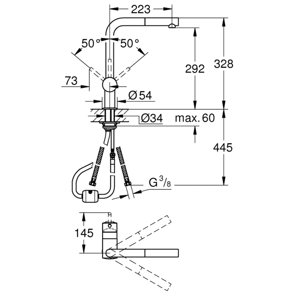 Grohe Minta Tek Kumandalı Eviye Bataryası - 32168DC0 Hemen Al