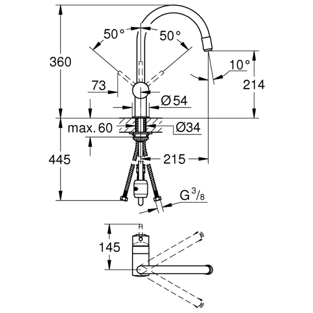 Grohe Minta Tek Kumandalı Eviye Bataryası - 3291800E Hemen Al