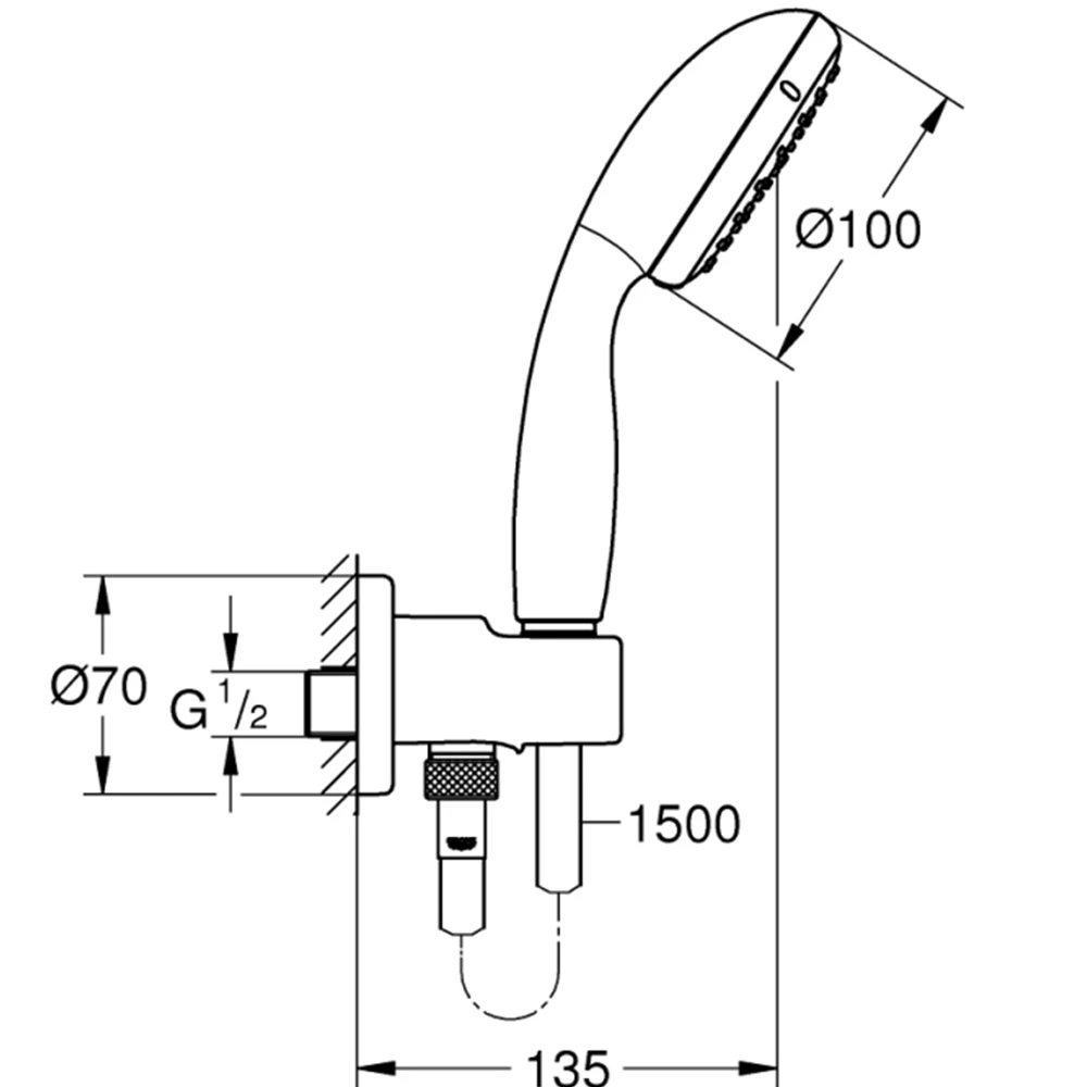 Grohe New Tempesta Classic El Duşu Seti 2 Akışlı - 26406001 Hemen Al