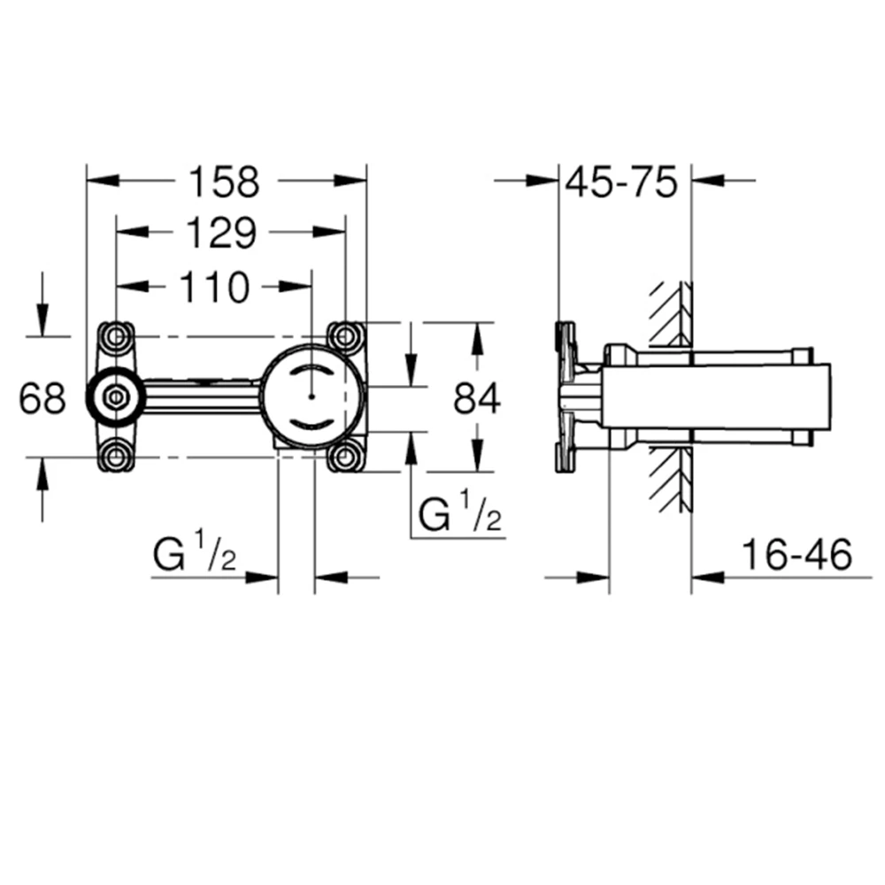 Grohe Non Rapido OHM Tek Kumandalı Lavabo Bataryası Universal Ankastre İç Gövde - 23571000 Hemen Al