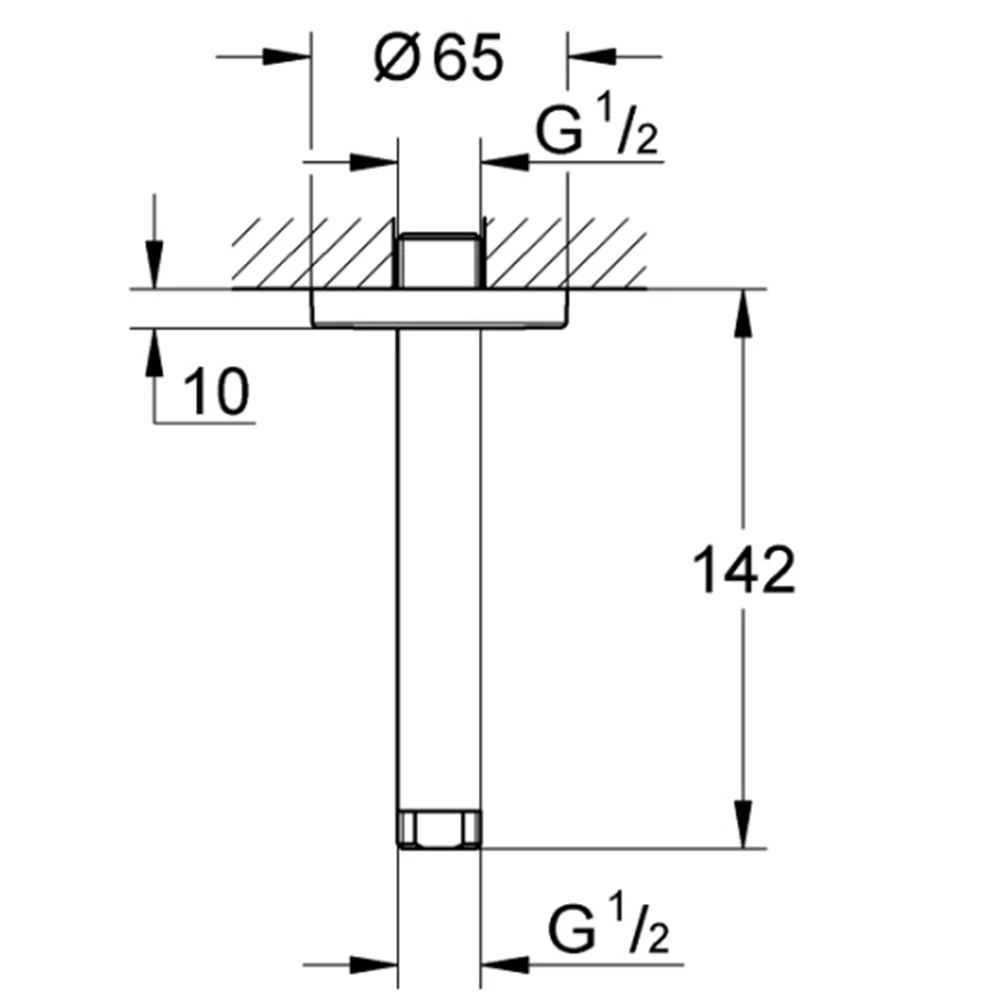 Grohe Rainshower Beyaz Duş Başlığı Dirseği - 28724LS0 Hemen Al