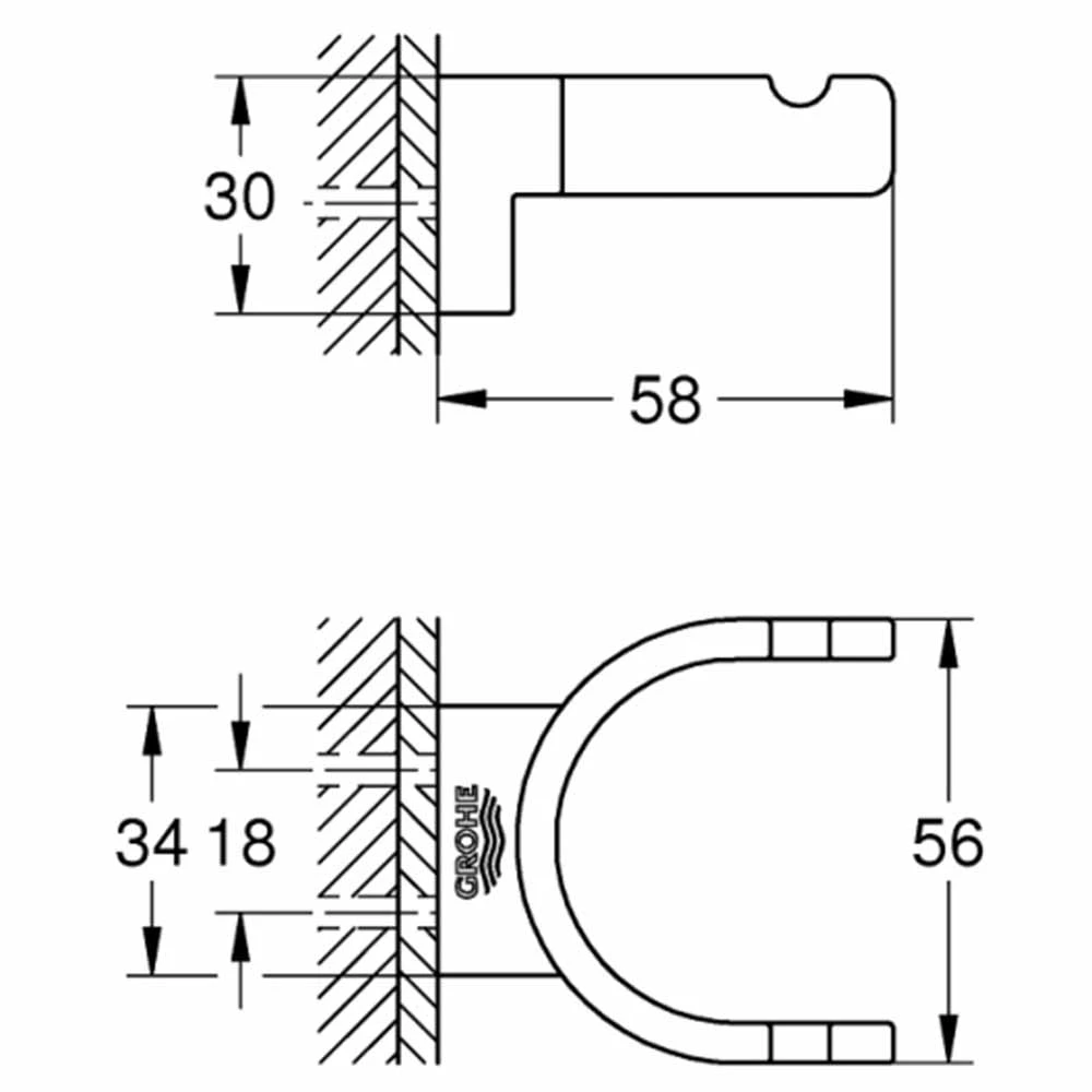 Grohe Selection Nikel Çift Havlu Askısı - 41049A00 Hemen Al