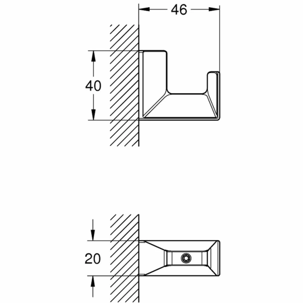 Grohe Selection Cube Havlu-Bornoz Askılığı - 40782000 Hemen Al