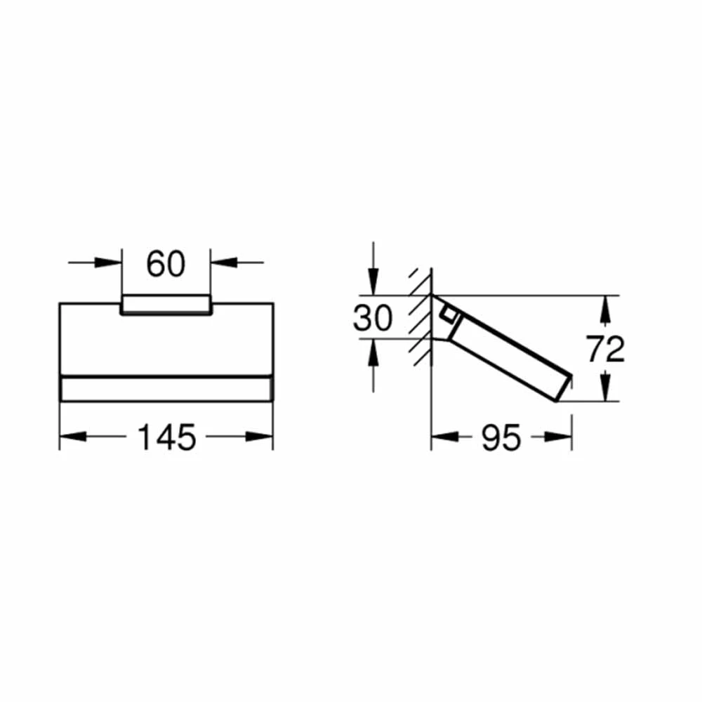 Grohe Selection Cube Tuvalet Kağıtlığı - 40781000 Hemen Al