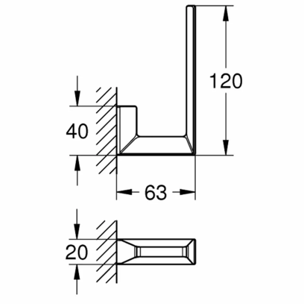 Grohe Selection Cube Yedek Tuvalet Kağıtlığı - 40784000 Hemen Al