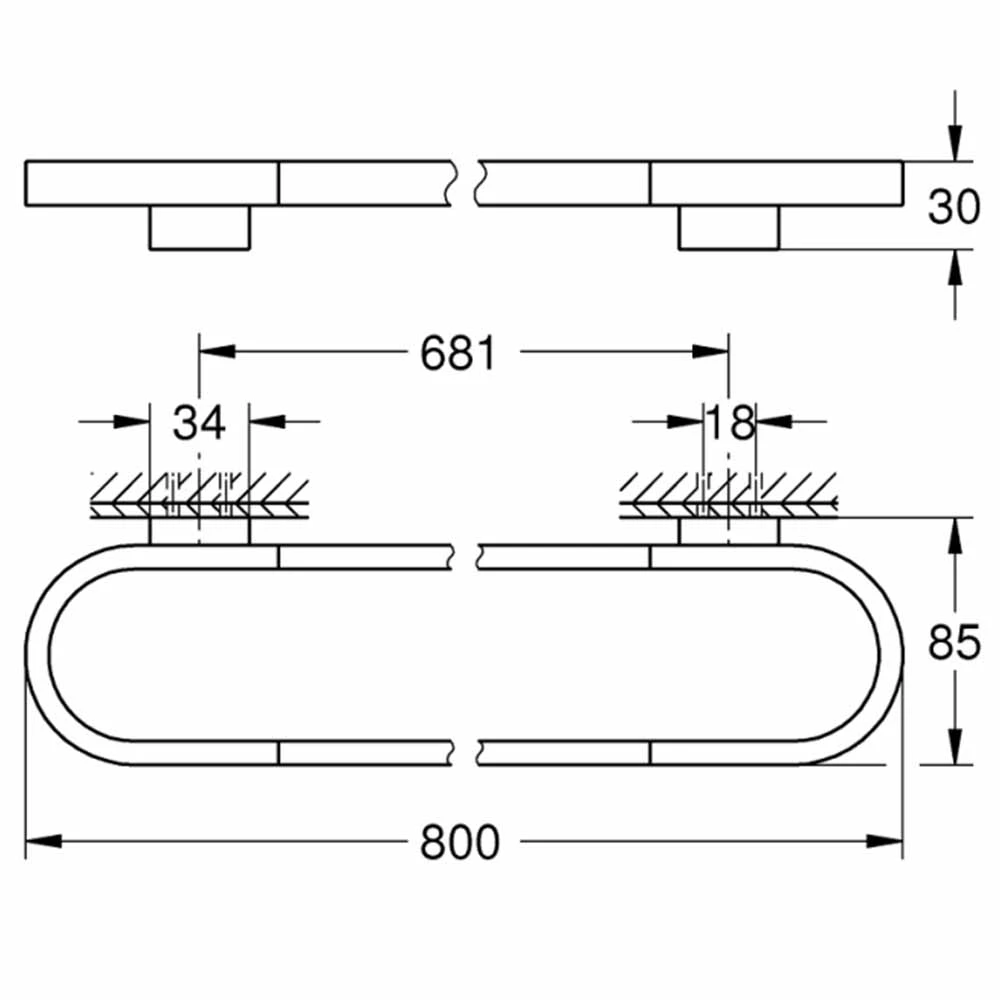 Grohe Selection Altın Havluluk - 41058GL0 Hemen Al