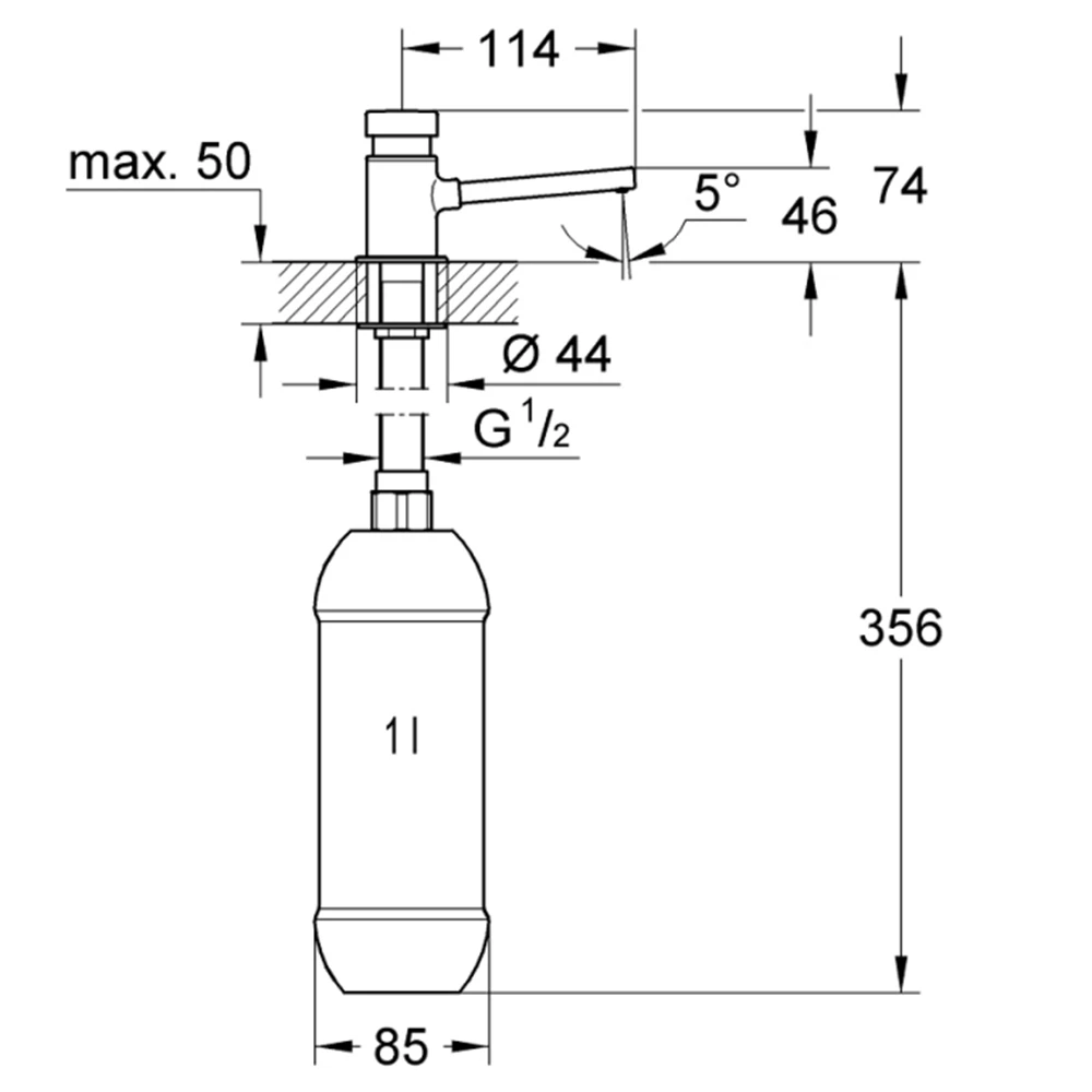 Grohe Sıvı Sabunluk - 36194000 Hemen Al