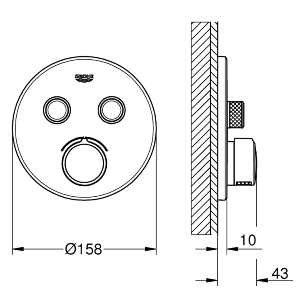 Grohe SmartControl Mixer Çift Valfli Akış Kontrollü Ankastre Duş Bataryası - 29145000 Hemen Al