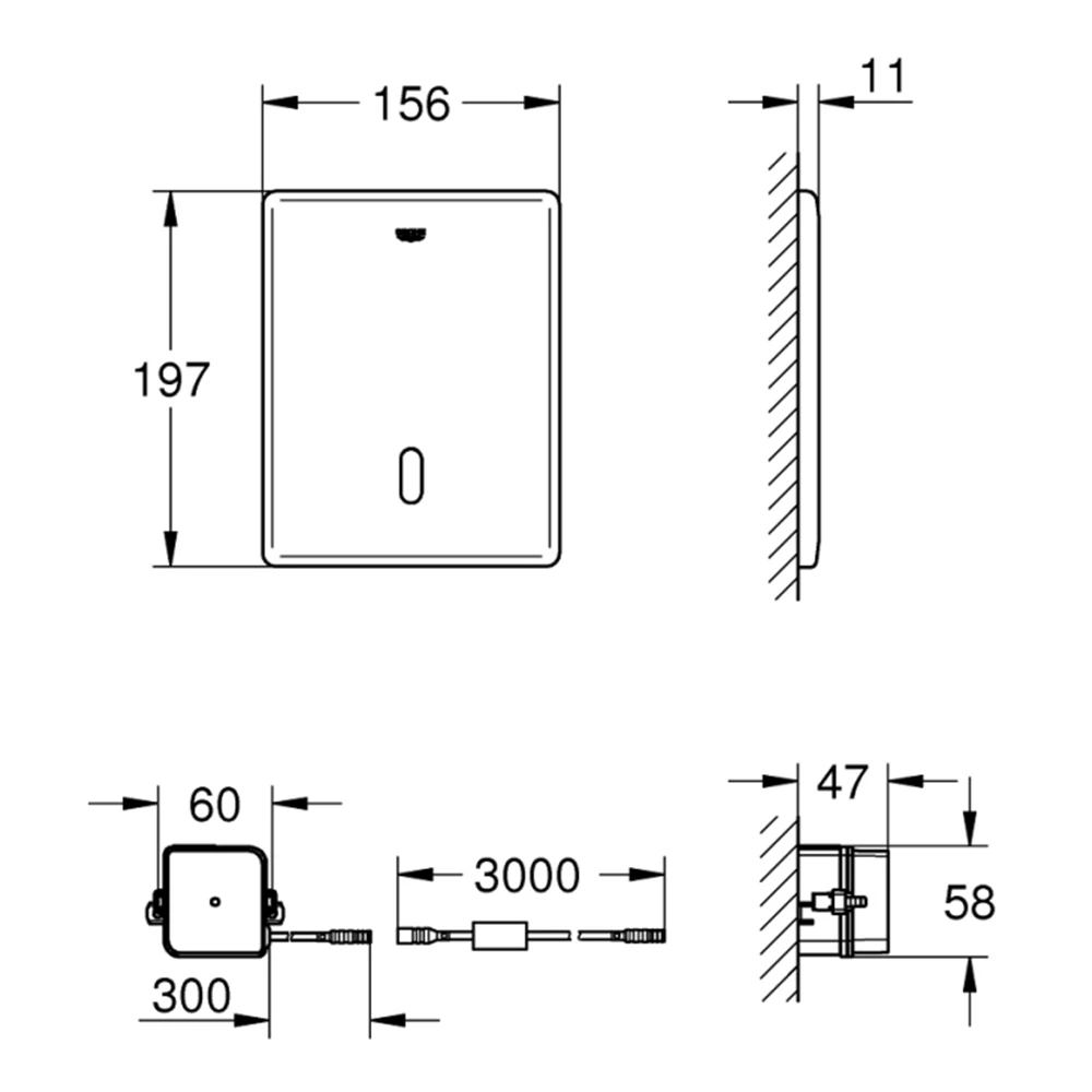 Grohe Tectron Skate Fotoselli Kumanda Paneli - 38698SD1 Hemen Al