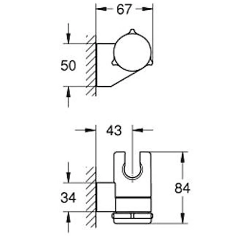 Grohe Tempesta Hareketli Siyah El Duşu Askısı - 275952431 Hemen Al