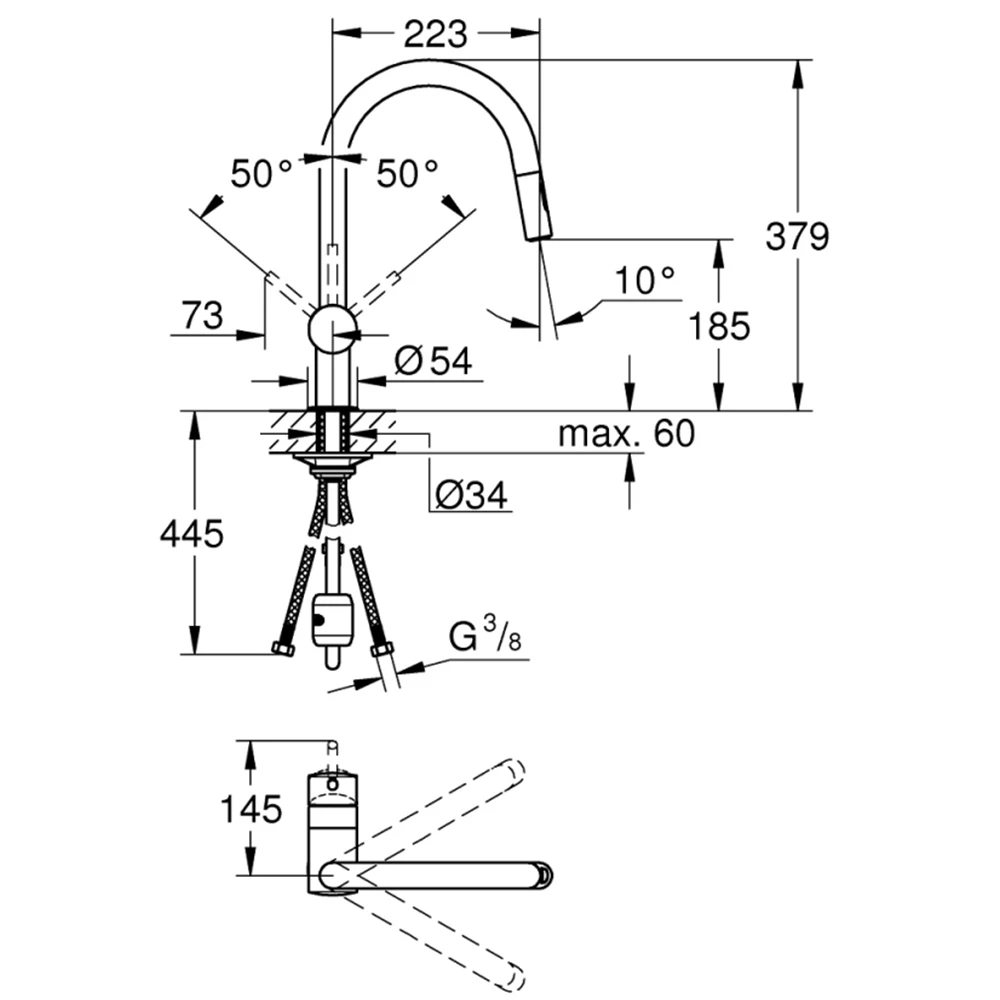 Grohe Minta Tek Kumandalı Eviye Bataryası - 32321DC2 Hemen Al