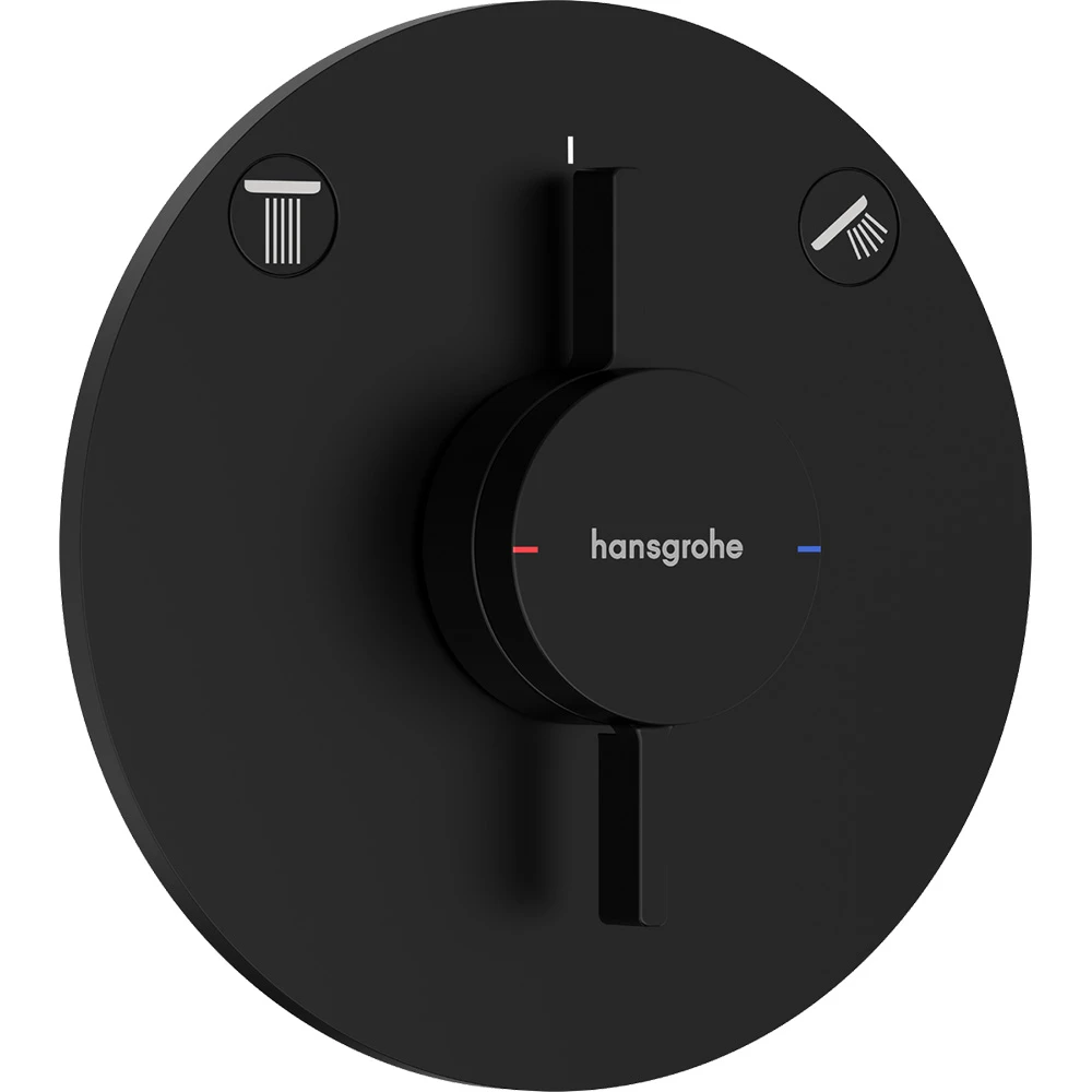 Hansgrohe DuoTurn S 2 Çıkış İçin Satin Siyah Ankastre Banyo Bataryası 75418670 Hemen Al