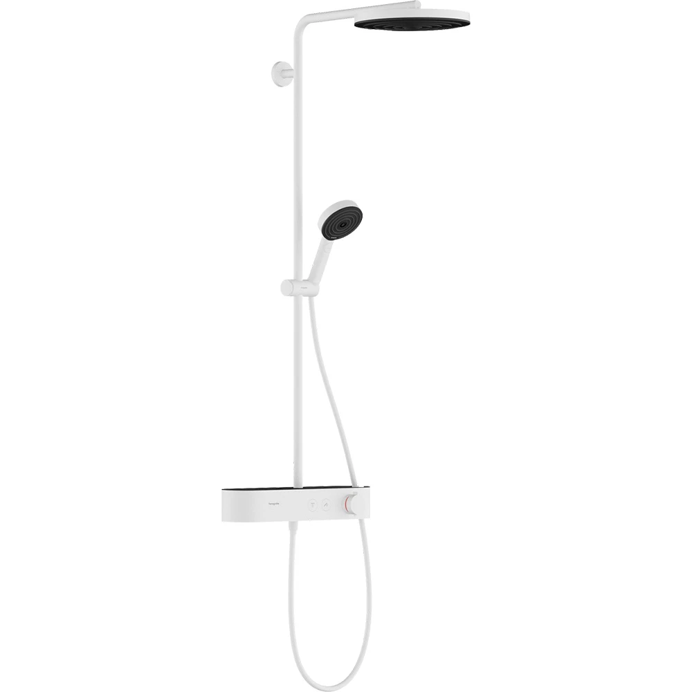 Hansgrohe Pulsify S 260 1jet, ShowerTablet Select Satin Beyaz EcoSmart Duş kolonu 24221700