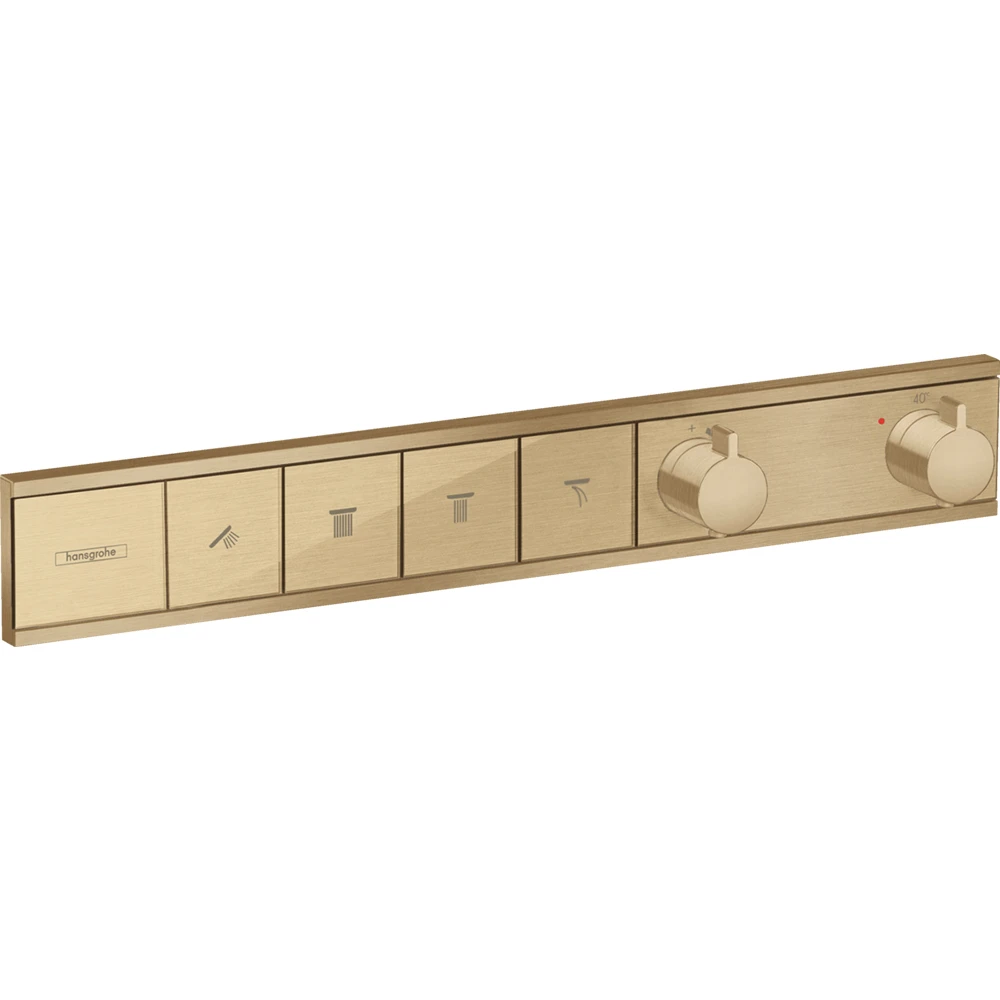 Hansgrohe RainSelect 4 Çıkış İçin Mat Bronz Termostatik Ankastre Banyo Bataryası - 15382140