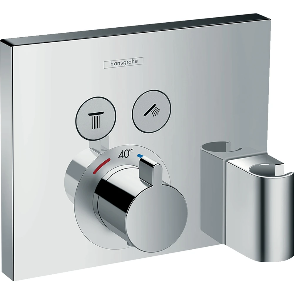 Hansgrohe ShowerSelect 2 Çıkışlı Termostatik Ankastre Banyo Bataryası 15765000 Hemen Al