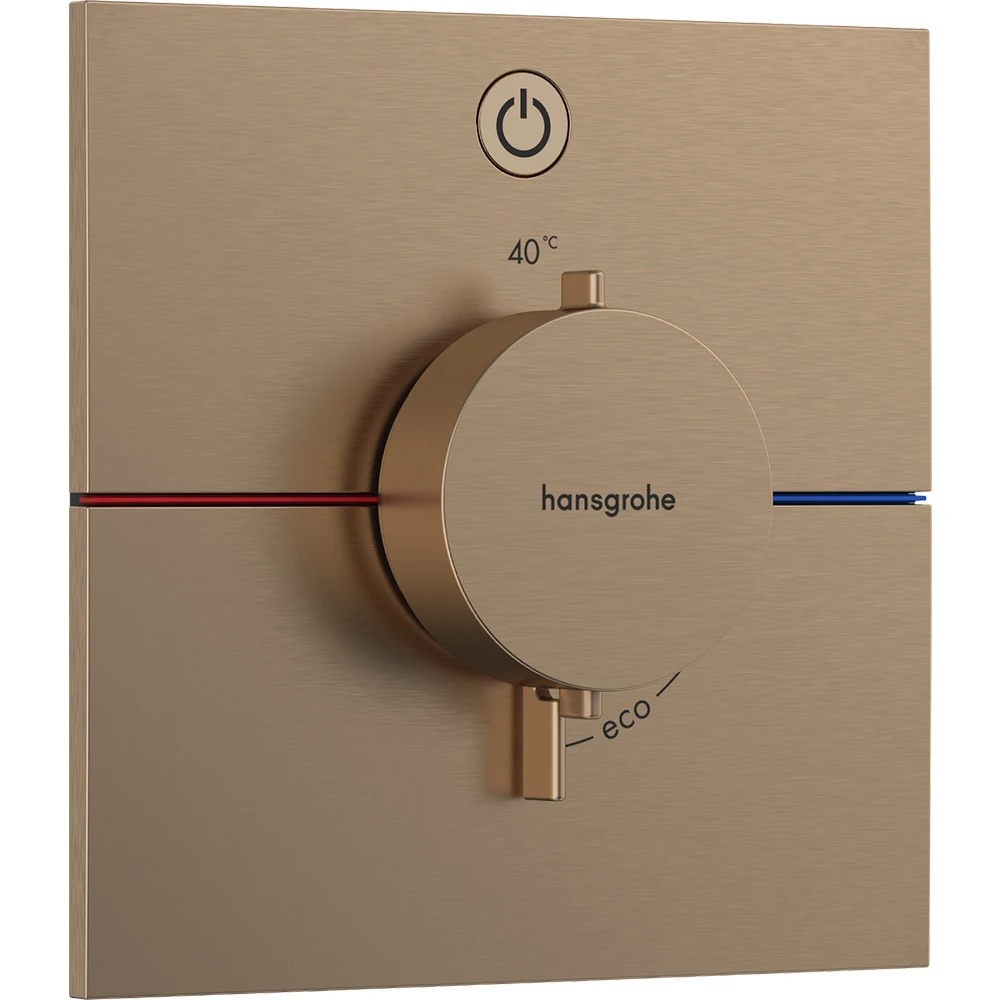 Hansgrohe ShowerSelect Comfort E Mat Bronz 1 Çıkış İçin Ankastre Termostatik Banyo Bataryası 15571140