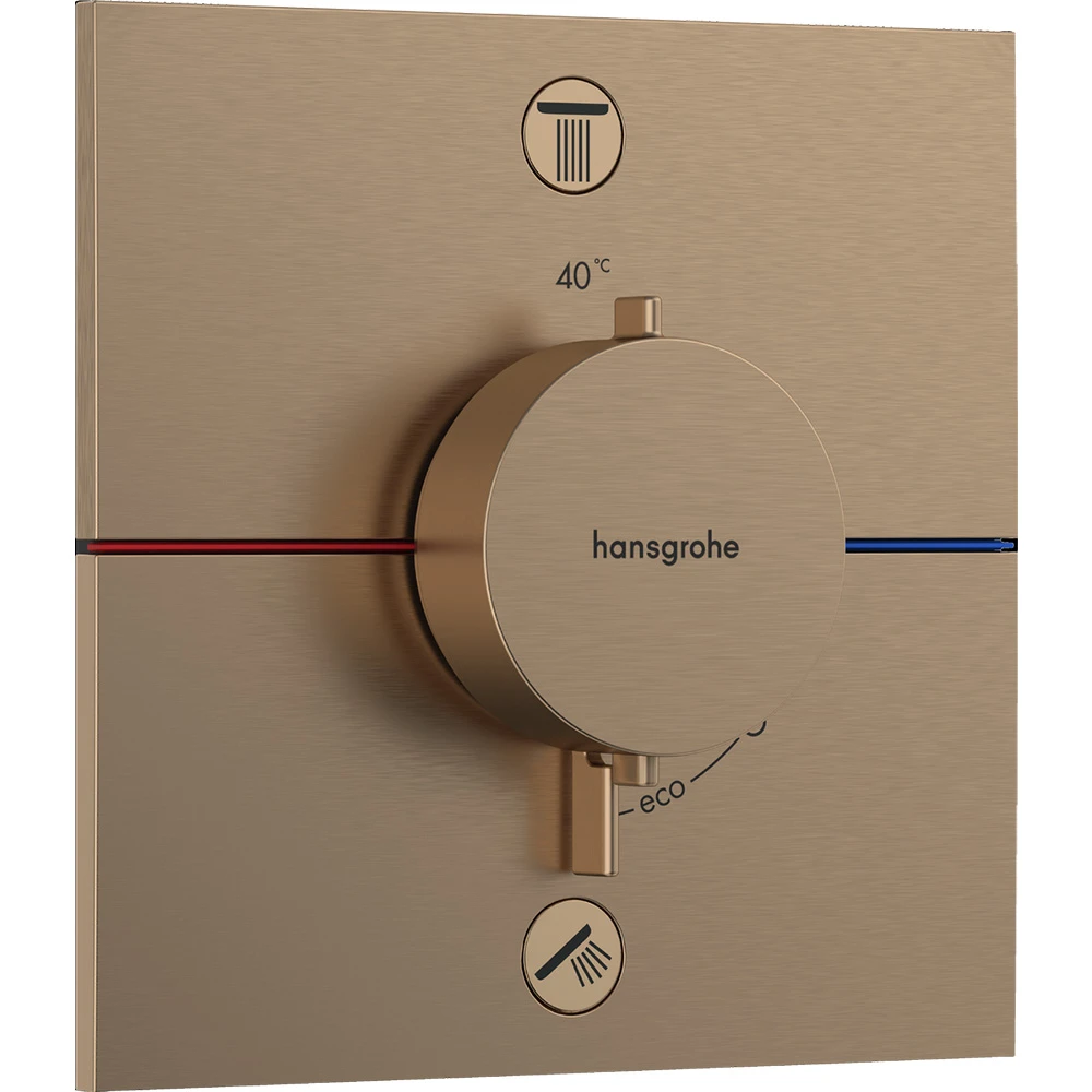 Hansgrohe ShowerSelect Comfort E Mat Bronz Ankastre Termostatik Banyo Bataryası 15578140
