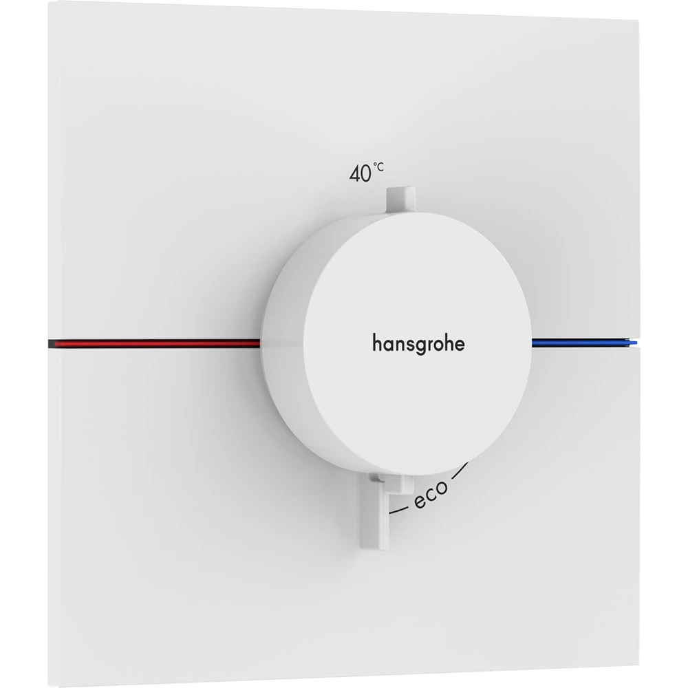 Hansgrohe ShowerSelect Comfort E Satin Beyaz Krom Ankastre Termostatik Banyo Bataryası 15574670