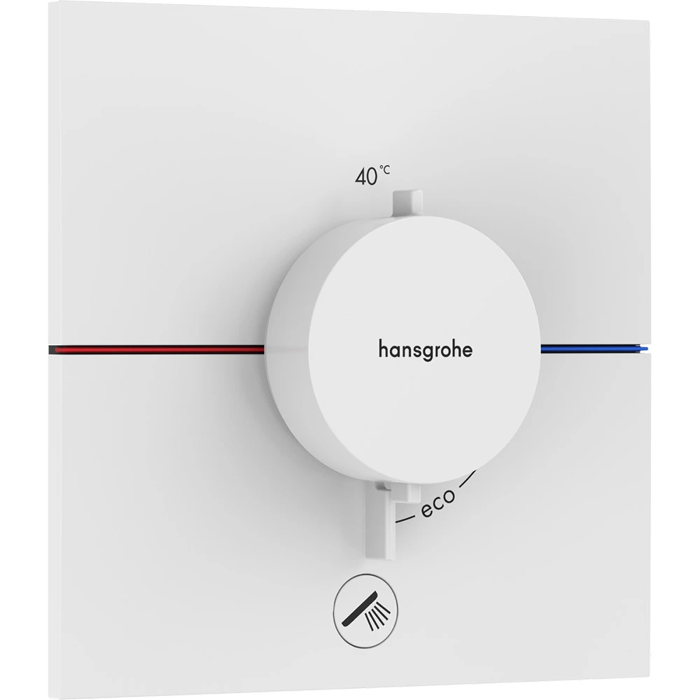 Hansgrohe ShowerSelect Comfort E Satin Beyaz Ankastre Termostatik Banyo Bataryası 15575700