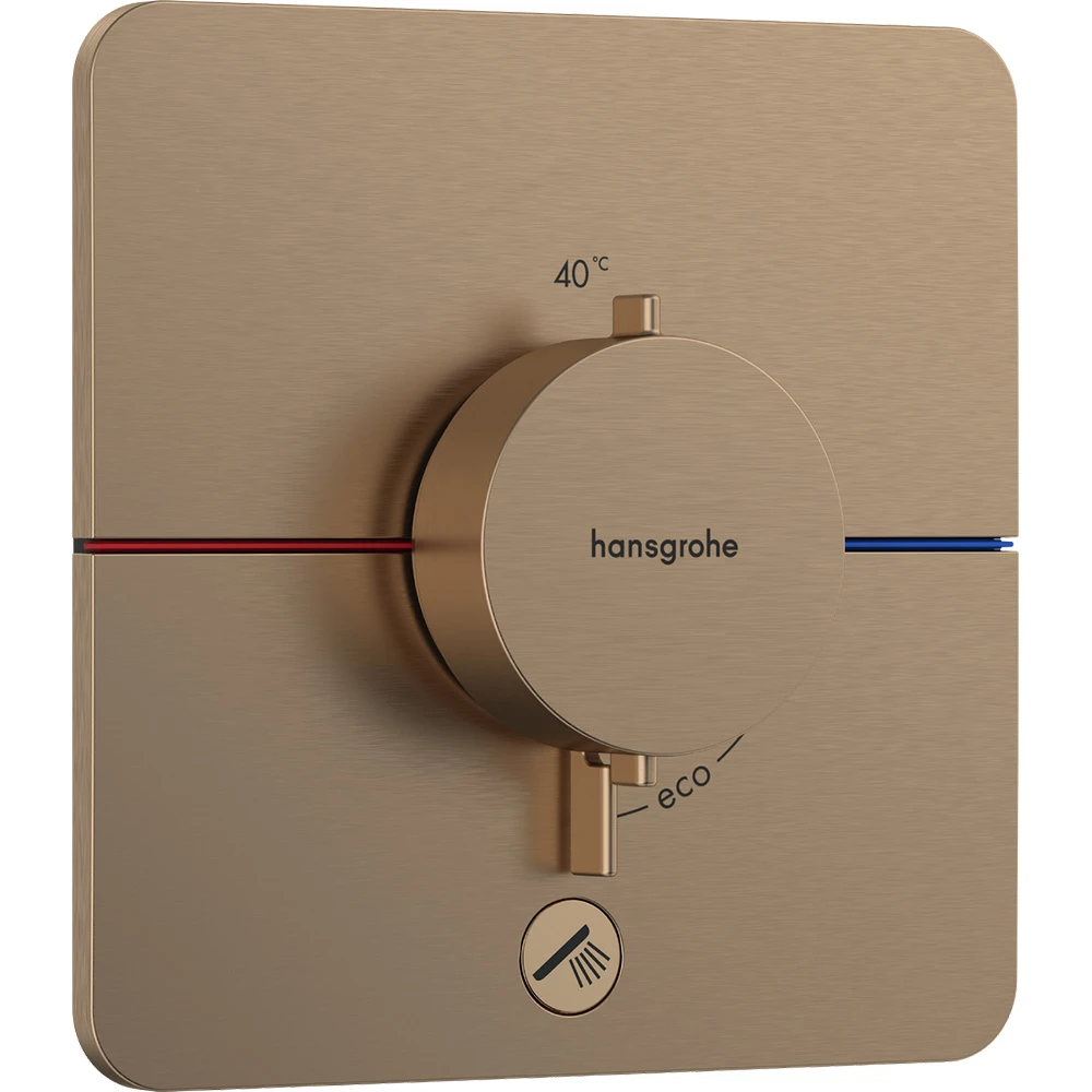 Hansgrohe ShowerSelect Comfort Q Mat Bronz Ankastre Montaj Termostatik Banyo Bataryası 15589140