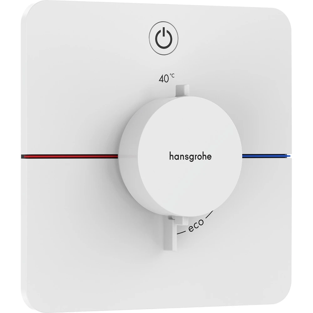 Hansgrohe ShowerSelect Comfort Q Satin Beyaz 1 Çıkış İçin Ankastre Termostatik Banyo Bataryası 15581700
