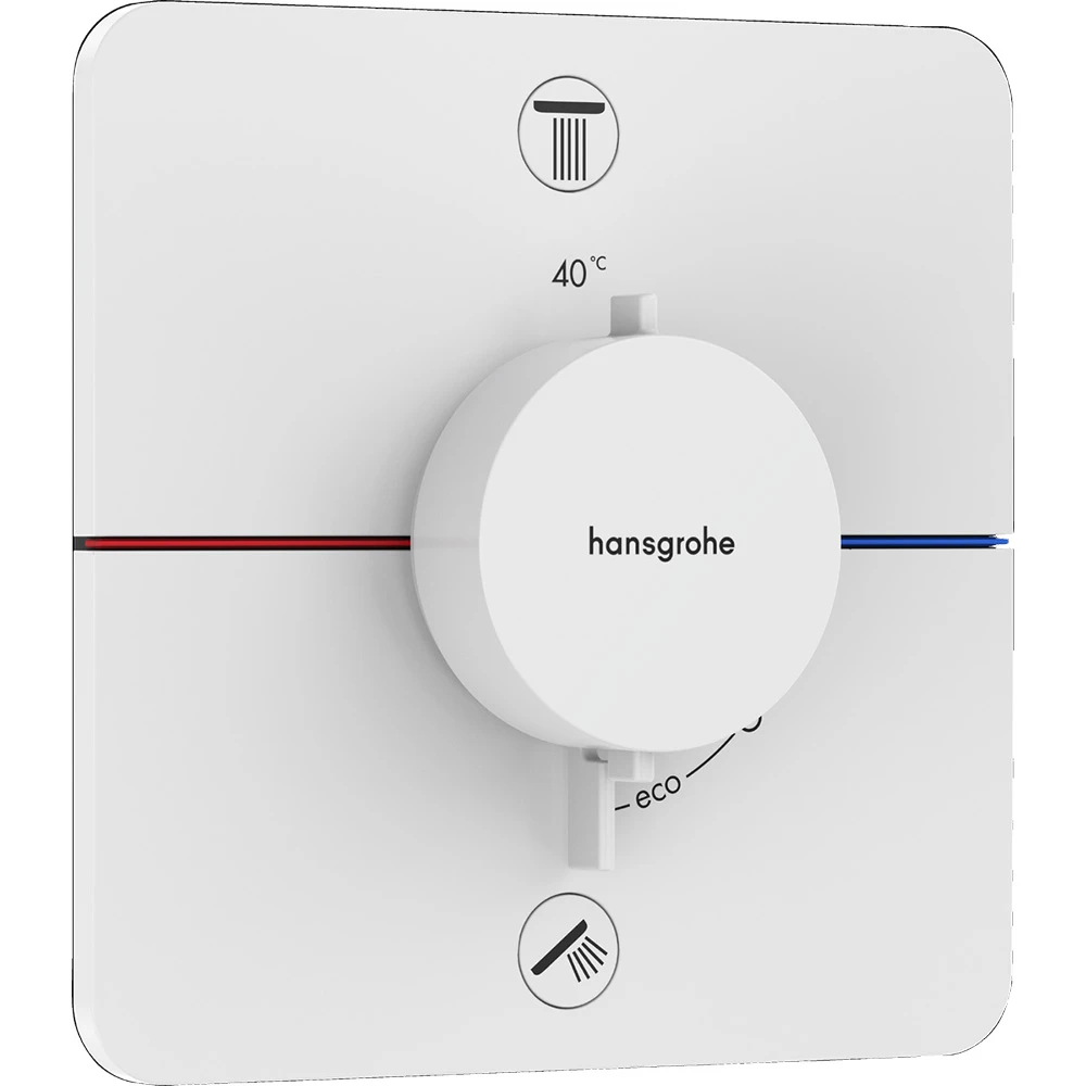 Hansgrohe ShowerSelect Comfort Q Satin Beyaz 2 Çıkış İçin Ankastre Termostatik Banyo Bataryası 15583700 Hemen Al