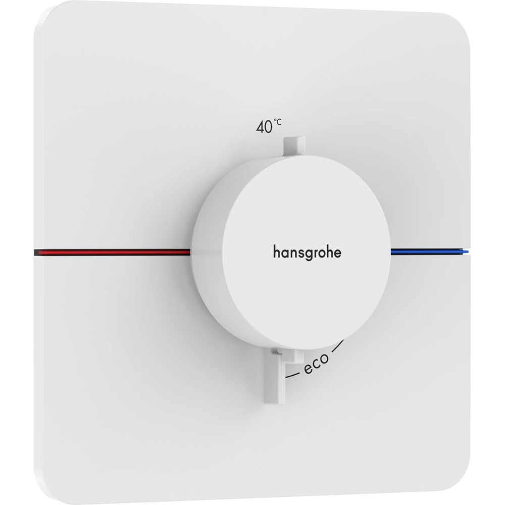 Hansgrohe ShowerSelect Comfort Q Satin Beyaz Ankastre Termostatik Banyo Bataryası 15588700