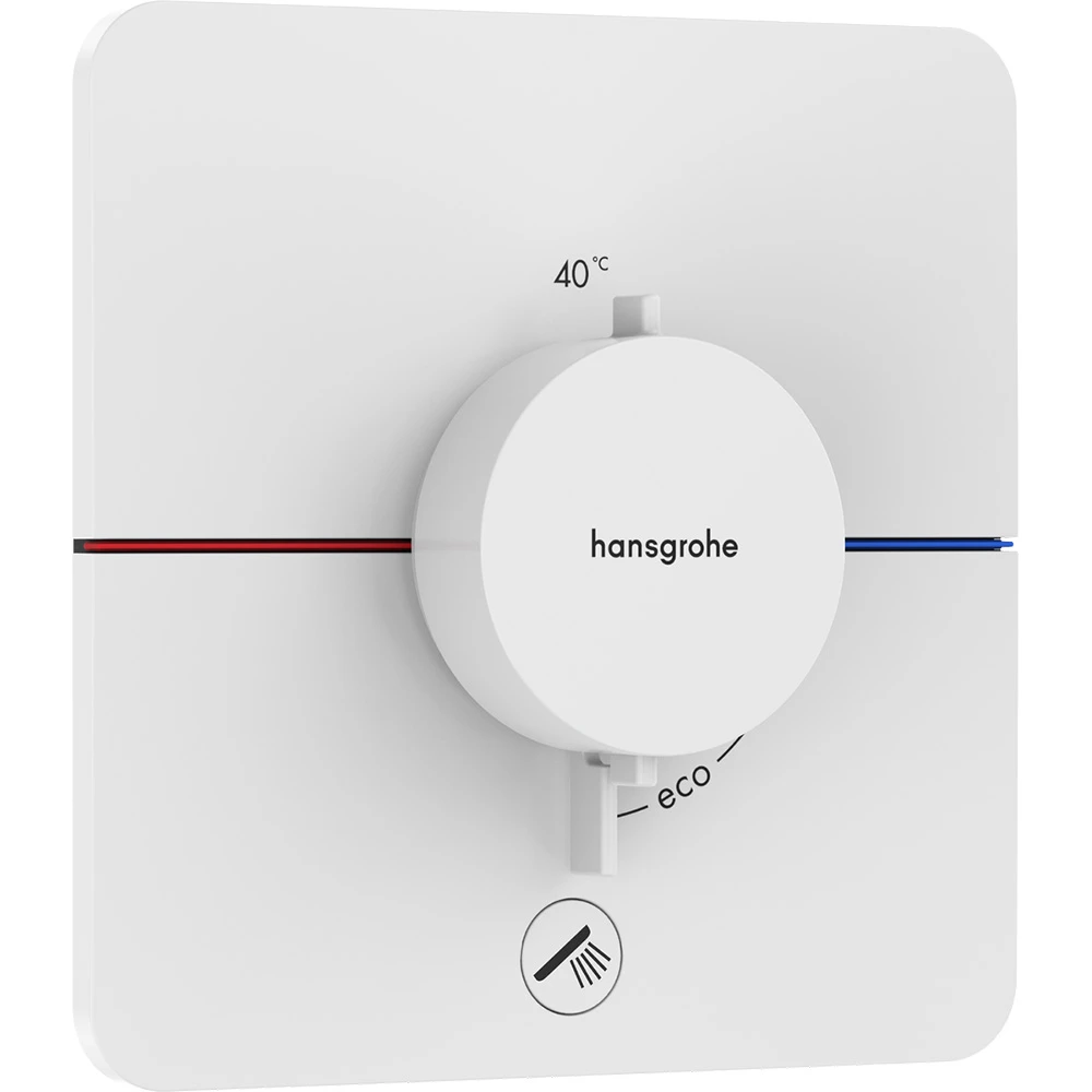Hansgrohe ShowerSelect Comfort Q Satin Beyaz Ankastre Montaj Termostatik Banyo Bataryası 15589700
