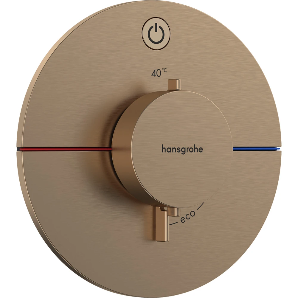Hansgrohe ShowerSelect Comfort S Mat Bronz 1 Çıkış İçin Ankastre Termostatik Banyo Bataryası 15553140