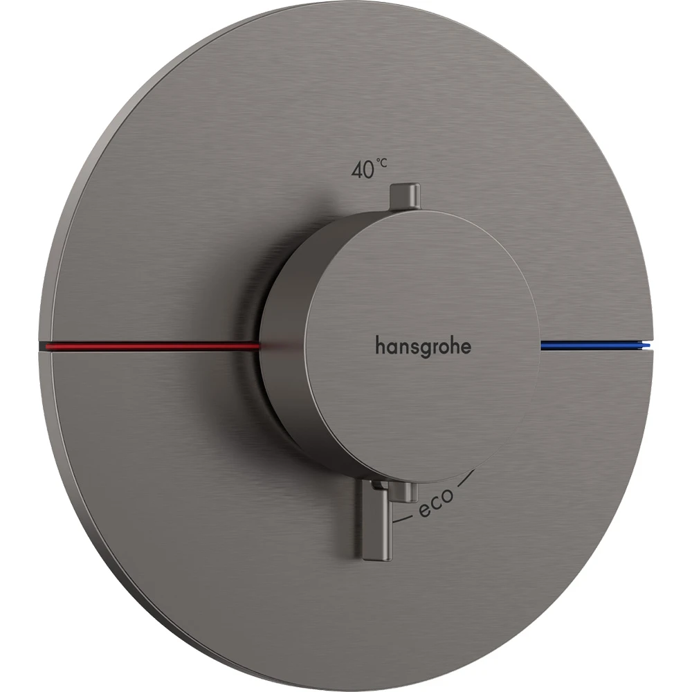 Hansgrohe ShowerSelect Comfort S Mat Siyah Krom Ankastre Termostatik Banyo Bataryası 15559340