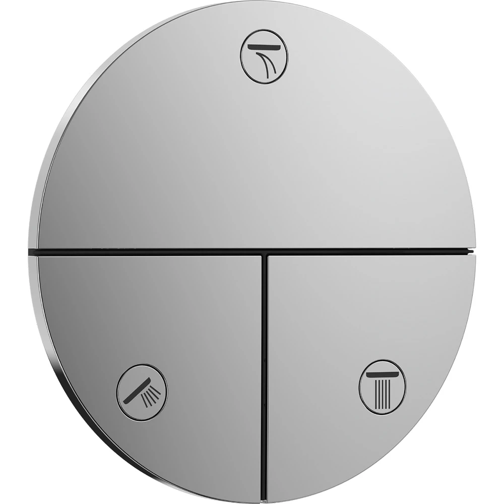 Hansgrohe ShowerSelect Comfort S Valf 3 Çıkış İçin Ankastre Termostatik Banyo Bataryası 15558000