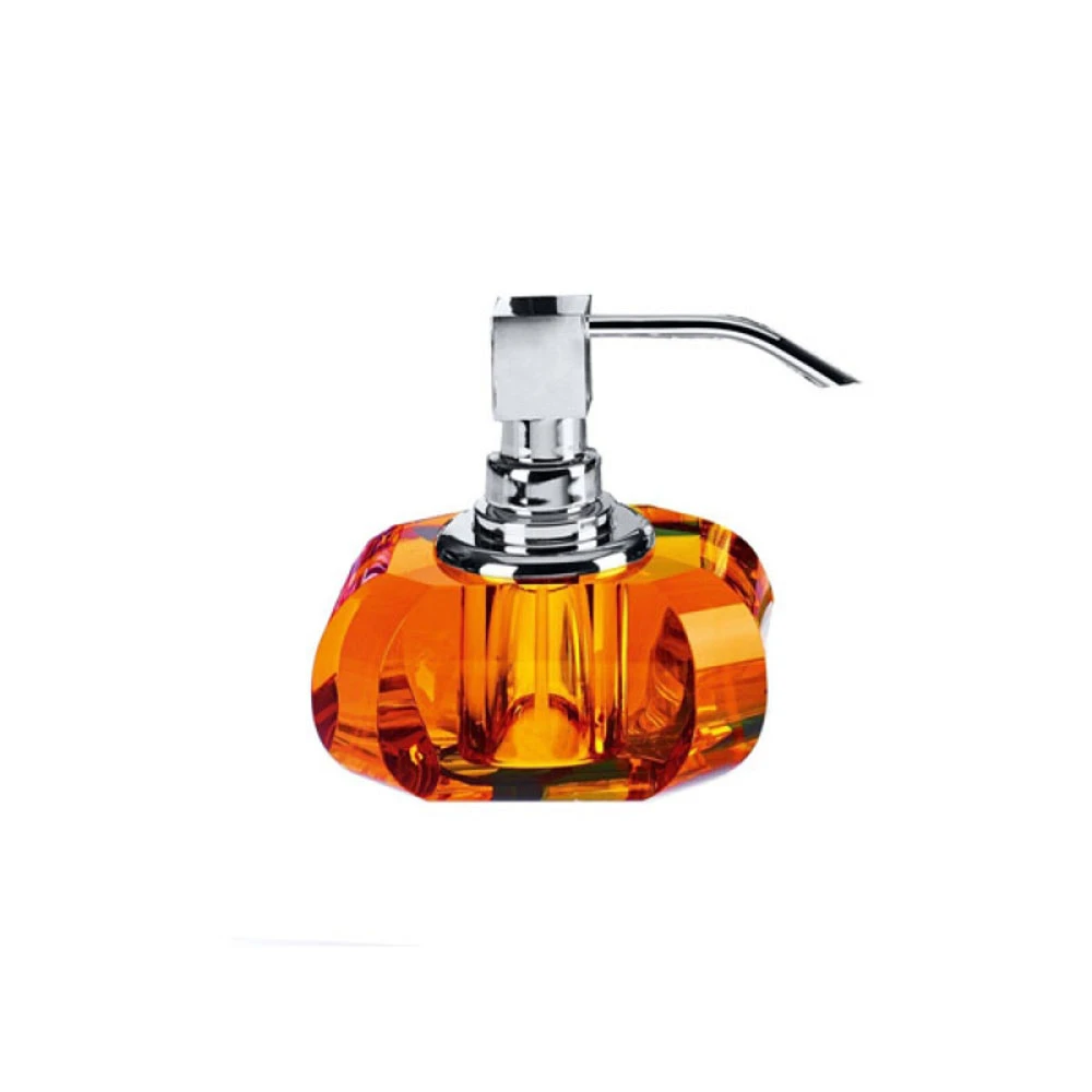 Decor Walther Kristall Krom-Amber Tezgah Üstü Sıvı Sabunluk