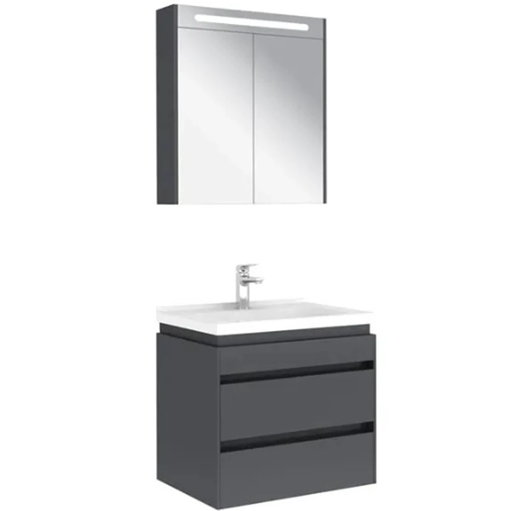Kale Idea 2.0 65 Cm Parlak Antrasit Çift Çekmeceli Banyo Dolabı Takımı 610100200511 Hemen Al
