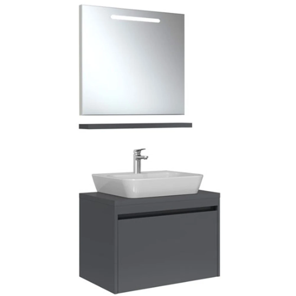Kale Idea 2.0 80 Cm Parlak Antrasit Tek Çekmeceli Banyo Dolabı Takımı 610100200605 Hemen Al