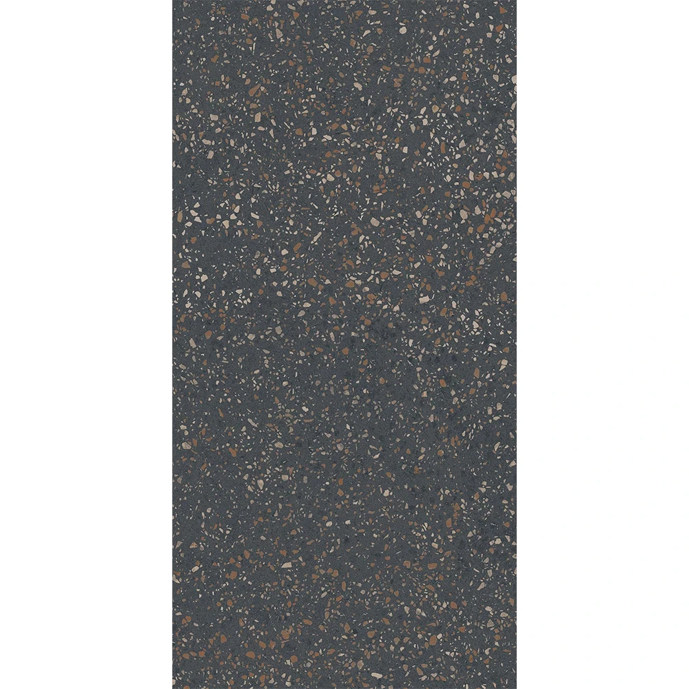 Kalebodur Gmb-R796 Terrazzo Multicolor Siyah Mat 60x120